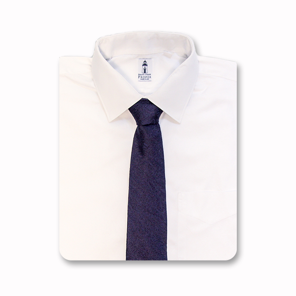 White Dress Shirt with Tie